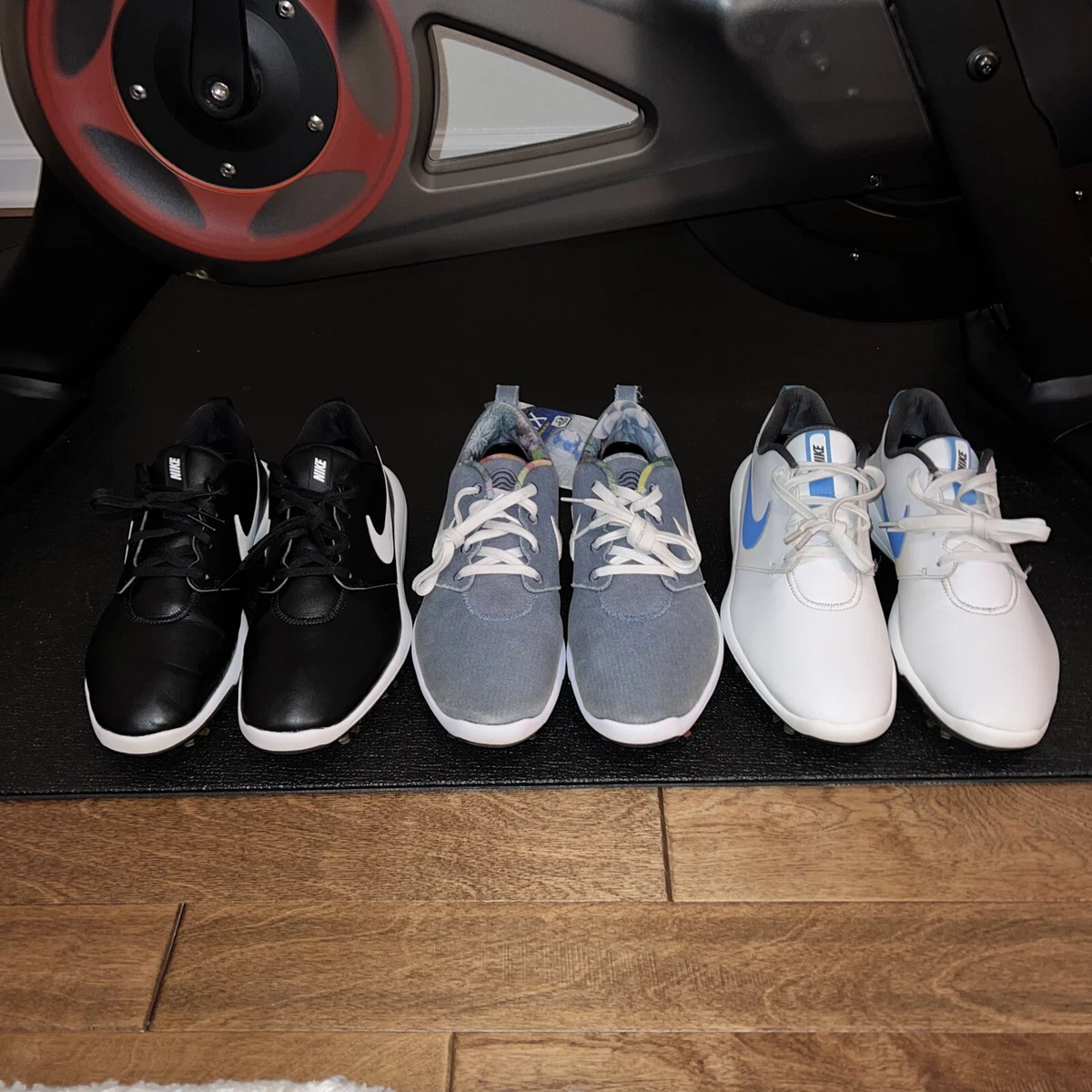 3 PAIRS NIKE ROSHE G TOUR GOLF SHOES SIZE 8.5 NRG NO DENIM WHITE BLACK