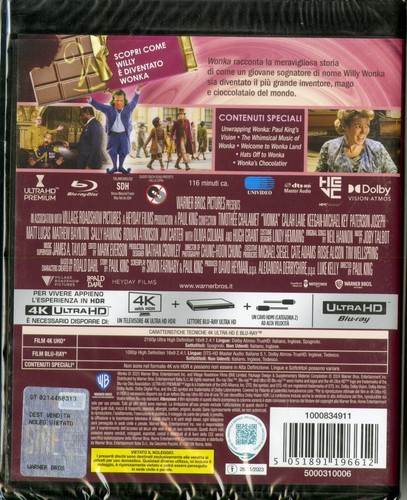 Wonka (Timothée Chalamet) (2024) blu ray - Picture 2 of 2