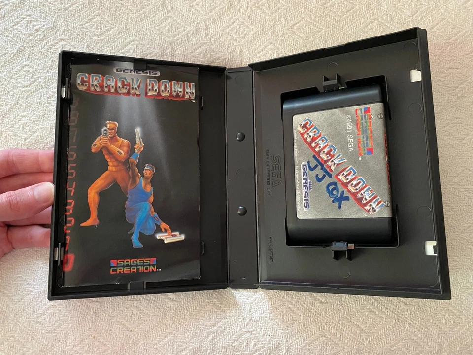Crack Down Sega Genesis - NTSC-U/C USA GC CIB - High Quality Packing - Tracked - Image 4 of 4