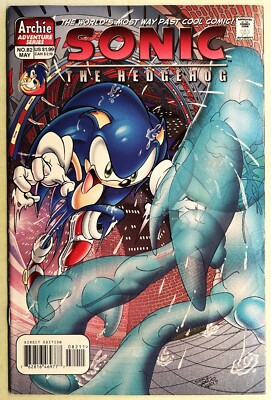 SONIC The HEDGEHOG Comic Book #82 May 2000 KNUCKLES Bagged & Boarded VF+