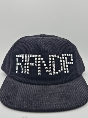 RIPNDIP Black Corduroy Studded Hat