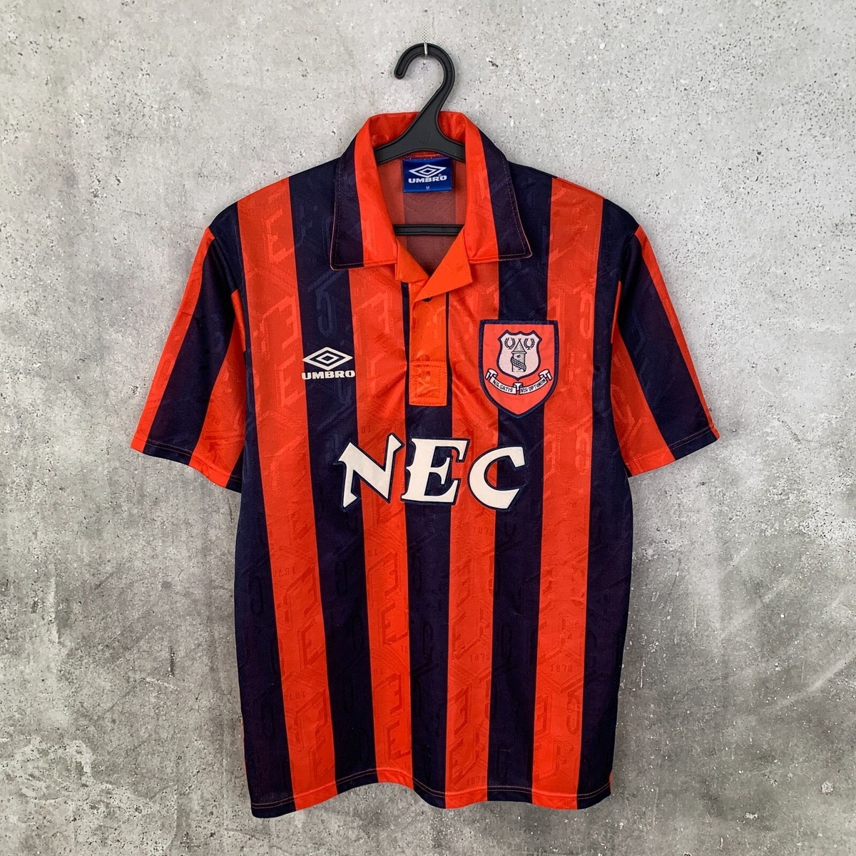 EVERTON 1992 1993 1994 AWAY FOOTBALL SHIRT UMBRO JERSEY SIZE M