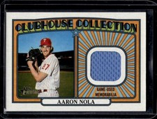 2021 Topps Heritage Baseball Aaron Nola Clubhouse Collection Jersey