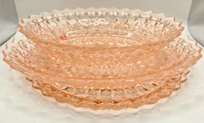 Jeannette Pink Depression Glass Dishes - 3 PCS Vintage
