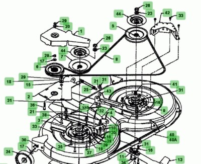 REPLACEMENT MTD LAWNFLITE 7540443A DECK BLADE HEX DRIVE BELT