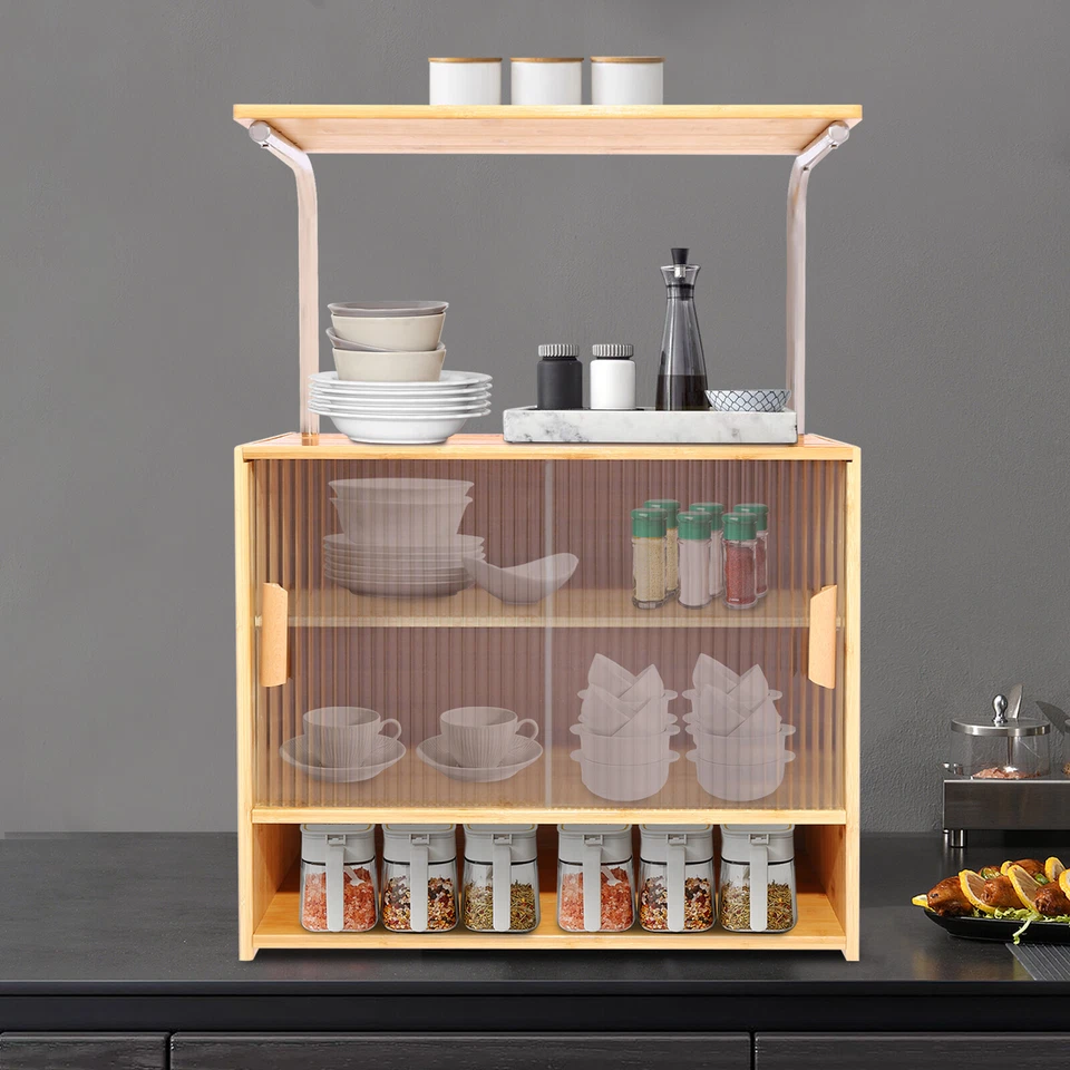 Armário de armazenamento de cozinha, com divisória, organizador de armazenamento de 5 camadas, para restaurantes - Imagem 3 de 4