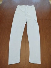 DuoFold Women’s XL Thermal Long Johns Leggings Base Layer Ribbed Light Blue VGUC