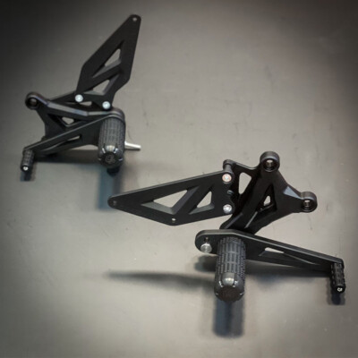 Crazy Iron STUNT Rearset for KAWASAKI ZX6R 2003-2004 (636), black