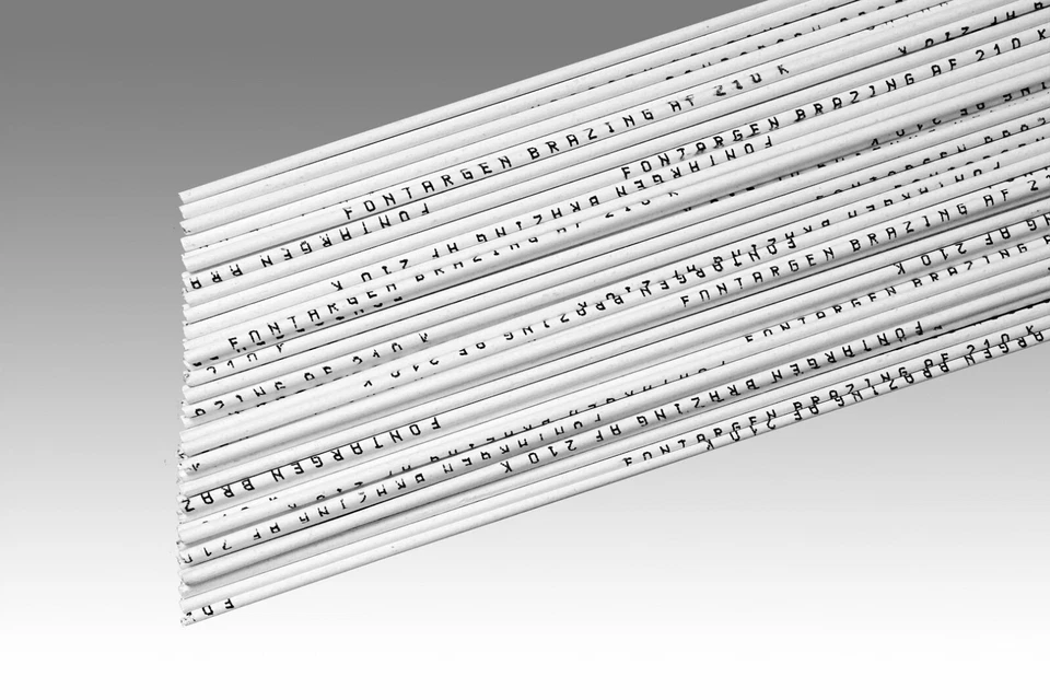 FONTARGEN 30 Stäbe Neusilber Hartlot mit 1,00 % Ag in 2,0x500 mm
