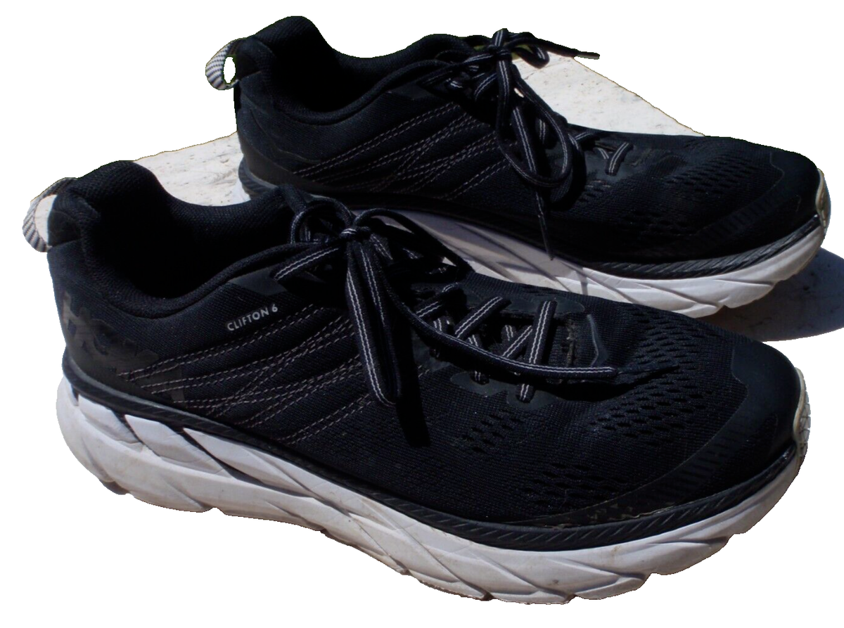 Hoka One One CLIFTON BLACK WHITE WOMEN EU 42