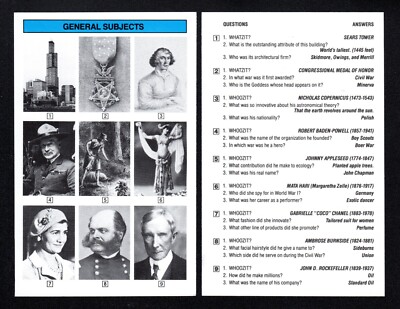 Johnny Appleseed John D. Rockefeller Vintage General Trivia Card A-01