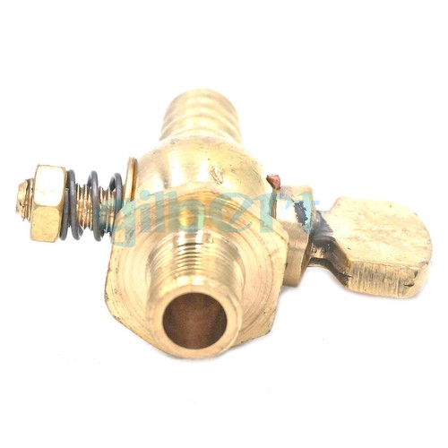 1/8" BSP Male - Fit 10mm Barbed Brass Drain Petcock Shut Off Valve Tap For Gas - Picture 4 of 9