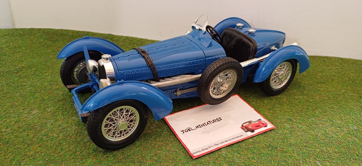 Bugatti Type 59 - 1934 - burago - 1/18 - miniature bleu - B49 - Modélisme