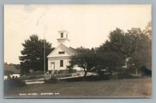 Union Church SPOFFORD New Hampshire RPPC Antique Photo Cheshire County 1916