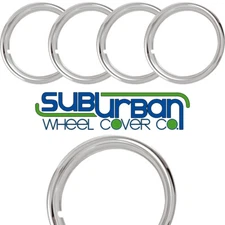 17" Chrome Plated Plastic Trim Rings 1 3/4" Depth Beauty Rings TR1703 NEW SET/4