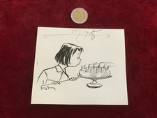 dessin N138 signé jean brian anniversaire