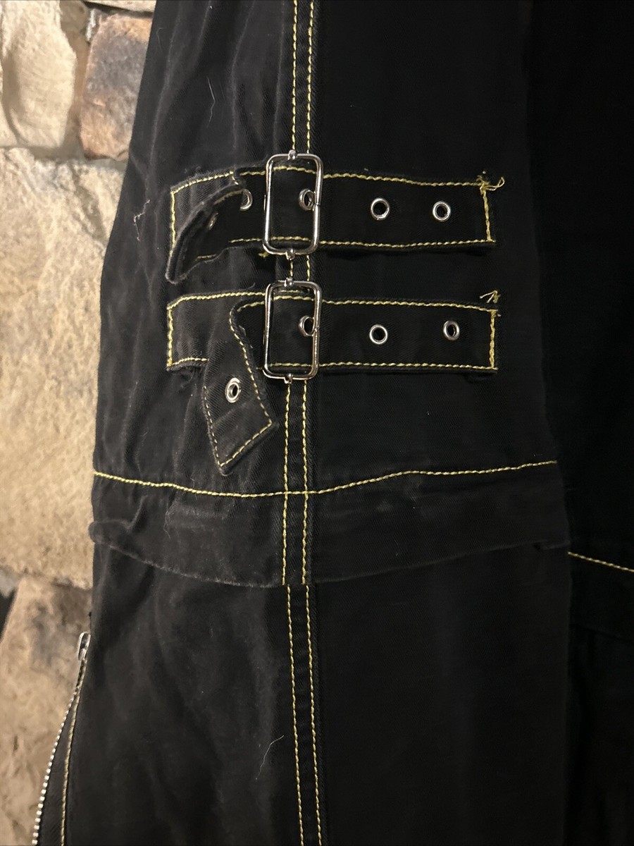 Vintage TRIPP NYC Pants Black & Yellow Bondage Goth Size 9 Vintage TRIPP NYC Pants Black & Yellow Bondage Goth Size 9
