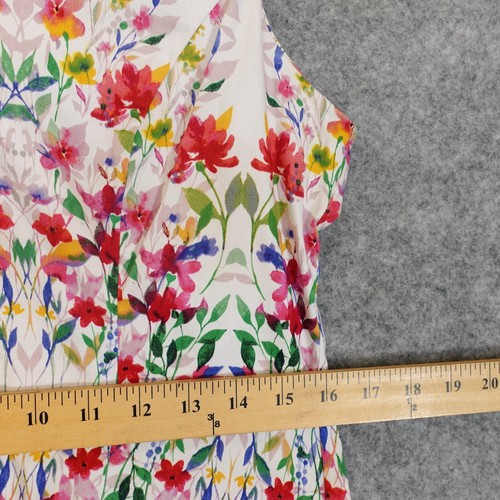 CHADWICKS of Boston Dress Medium White Floral Sheath Dress Beach Cocktail House - Picture 6 of 13