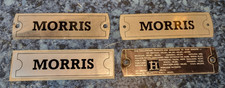 Morris Minor 1000 (1964-71) Engine Plaque Plates