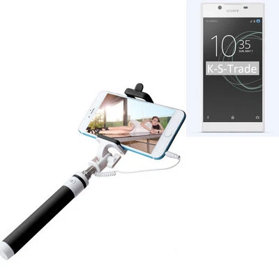 Selfie bâton / Selfie-Stick pour Sony Xperia L1, noir Manfrotto, perche télesc - Photo 1/4
