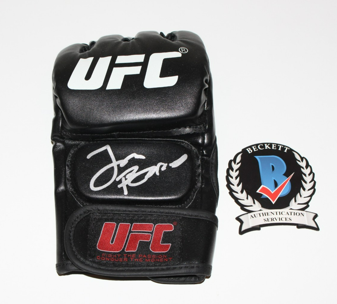 Jon Jones Autographed Signed JON "BONES" JONES UFC FIGHTING GLOVE ULTIMATE FIGHTER 1 MMA BECKETT COA 