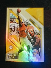 2021 Panini Donruss Elite Quincy Roche RC Foil /999 Steelers Rookie #165 FB11