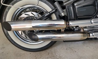BSM V Line Auspuff Endschalldämpfer Yamaha XVS 1100 Drag Star Classic VP05 99-07