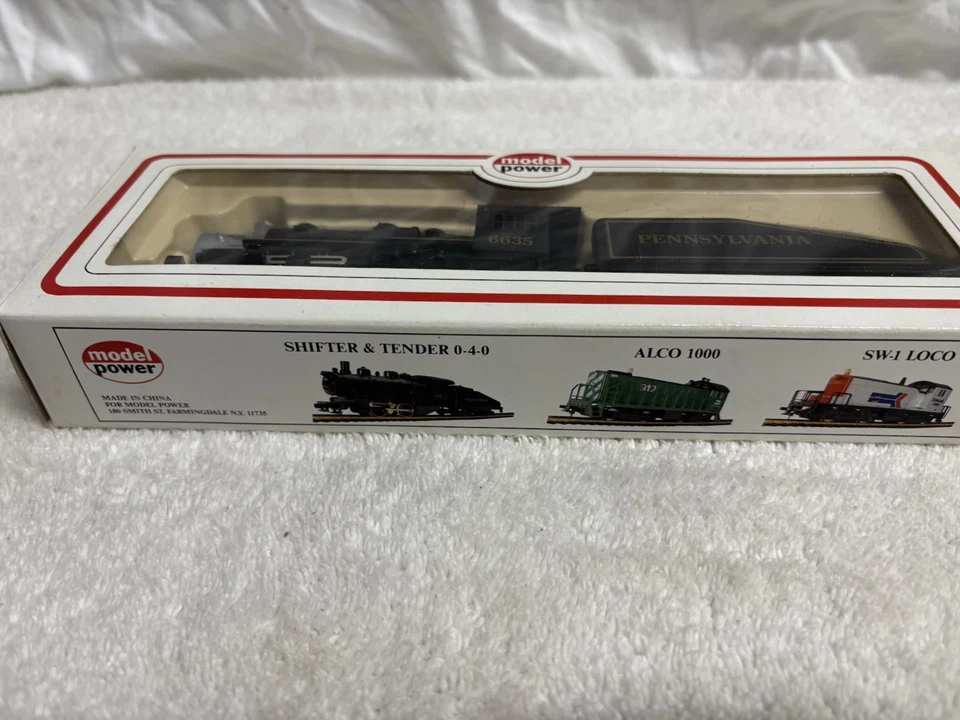 Model Power Vintage 0-4-0 Shifter Locomotive Train Santa Fe Tender #6634 HO - Image 2 of 4
