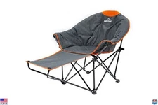 SUNTIME Oversized Padded Moon Saucer Chair - Portable Folding Camping Seat,