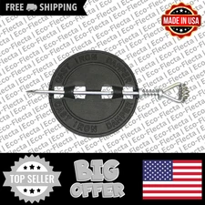 6 Inch Dia. Stove Pipe Cast Iron Damper for Single Wall Stovepipe