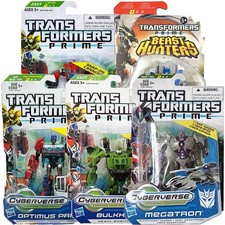 Hasbro Transformers Optimus Prime Cybervers Commander Megatron Action Figure