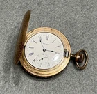ANTIQUE WALTHAM GOLD FILLED POCKET WATCH WORKS FINE