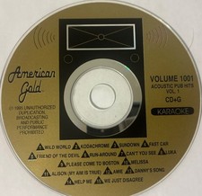 American Gold Karaoke CDG RARE Acoustic Pub Hits AMIE Luka KODACHROME Sundown