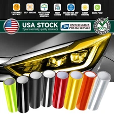 Headlight Protection Film Tint Tail light Fog Side Marker Vinyl Wrap 8 Colors