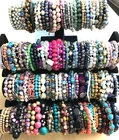 140+ HUGE Vintage Costume to Fashion Jewelry lot Bracelet Bangle Bead Stretch