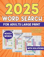 2025 Word Search For Adults Large Print 4000+ Words Word Search Puzzle Books