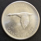 1967 Canada Silver $1 Dollar - 80% Silver - Great Condition
