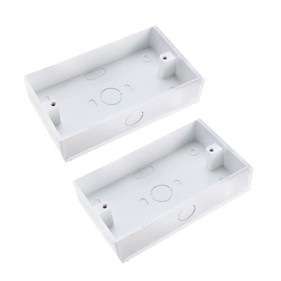 2Pcs Wall Switch Box 146x85x32mm Electrical Outlet Mount 120mm Hole Distance