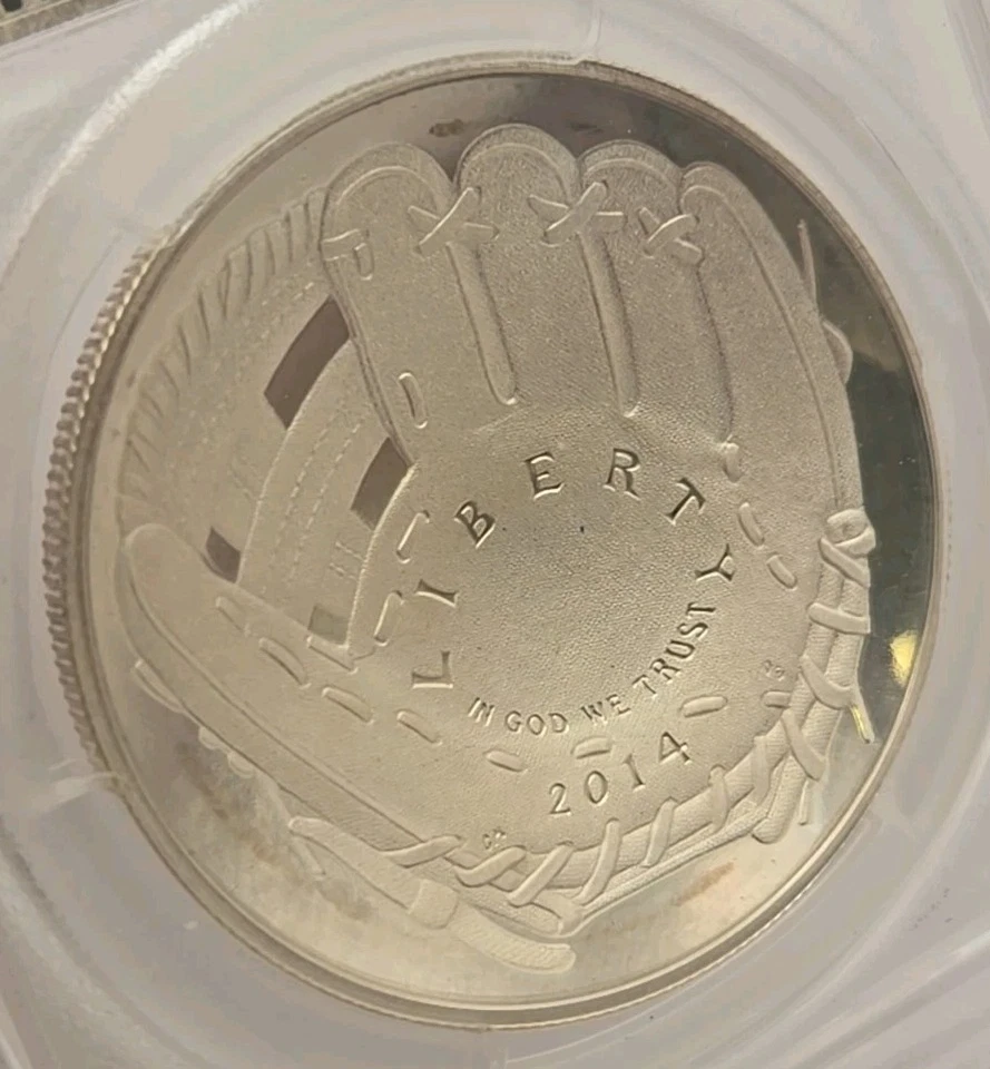 2014-P S$1 Baseball Hall of Fame PCGS PR70DCAM - Image 3 of 4