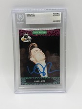 VANILLA ICE SIGNED PRO SET MUSICARDS SUPERSTARS CARD - BECKETT SLABBED AUTO