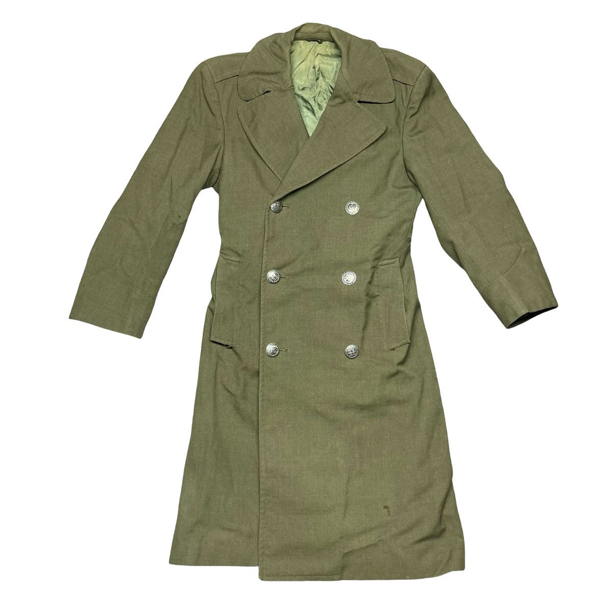 メンズ OVERCOAT Wool Serge Mods Coat In Khaki