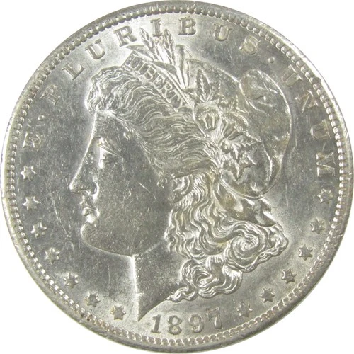 1897 S Morgan Silver Dollar AU About Uncirculated Details SKU:I24507