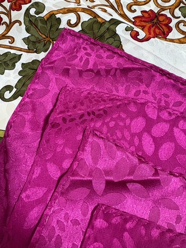 Christian Dior Silk Scarf 33.5" Square Floral Vine Medallion Print - Picture 20 of 22