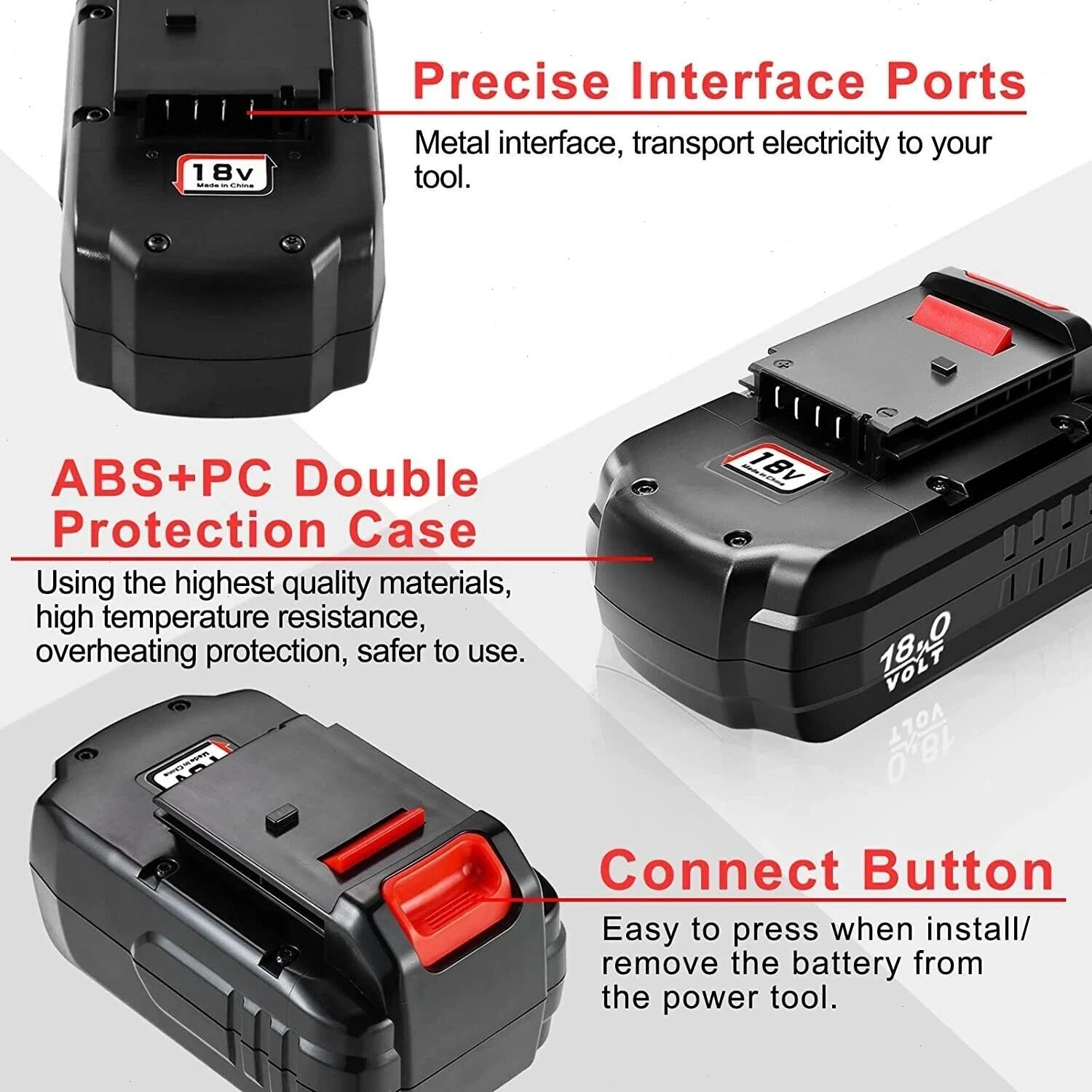 2PACK For Porter Cable PC18B 18Volt NiCd PC186CS Battery PCC489N PCC489N PC188