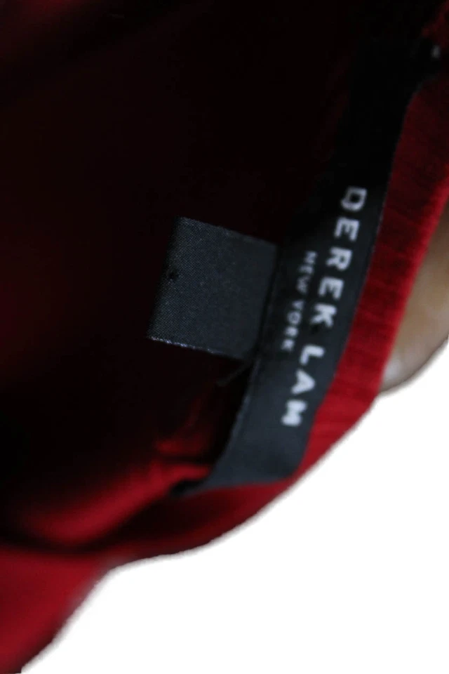 Suéter Derek Lam Mujer Rojo Básico Cuello Redondo Manga Larga Talla S Foto 4 de 4