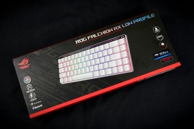 ASUS ROG Falchion RX Low Profile 65% kabellose Gaming-Tastatur QWERTZ weiß NEU