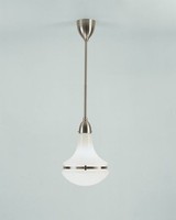 HäNgelampe Esstisch Glas Messing Nickel L:24 Cm E27 Wohnzimmer Pendelleuchte
