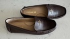 Coach Women’s Brown Leather Slip-On Loafer Flats Round Toe Logo US 7.5 — photo 2