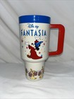 2024 Disney Parks Fantasia Sorcerer Mickey And Broom Tumbler Cup No Straw