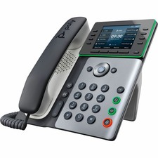 Poly Edge E350 IP Phone - Corded - Corded/Cordless - Wi-Fi, Bluetooth - Desktop,